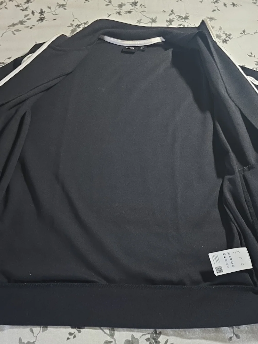Hugo Boss Black Track Jacket Set  with White Trim, Sz S
